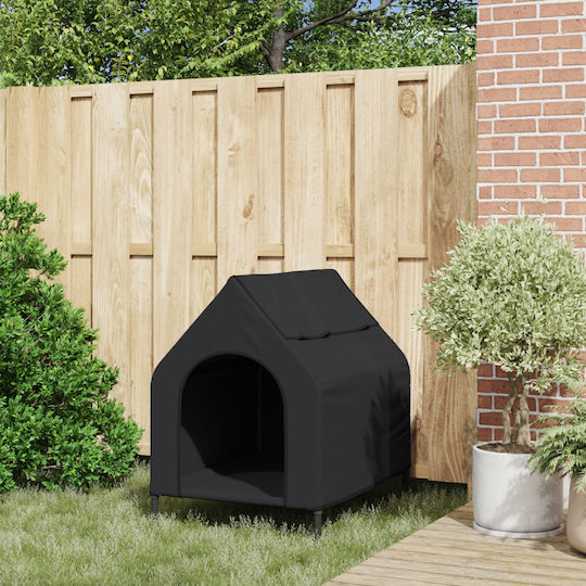 Dog House Black Polyester Steel