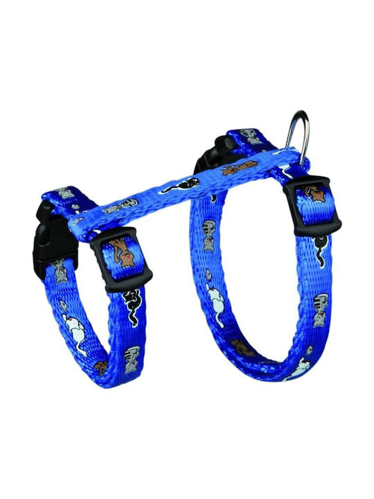 Trixie Cat Harness with Guide Purple 8mm x 21 - 33cm