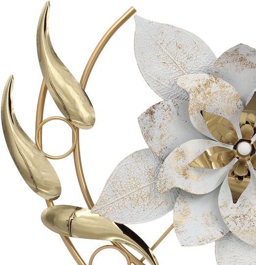 Keskor White Metal Wall Decor 55x55cm