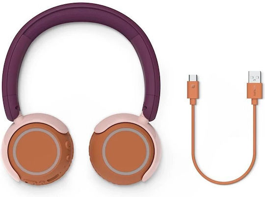 Philips TAK4200MP Wireless / Wired On Ear Headphones with 2 hours of Operation Purple