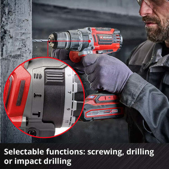 Einhell TP-CD 18/70 Κρουστικό Δραπανοκατσάβιδο Μπαταρίας Solo Brushless 18V