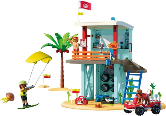 Playmobil Моят живот Кула на спасителя и плажно превозно средство за 4-10 години