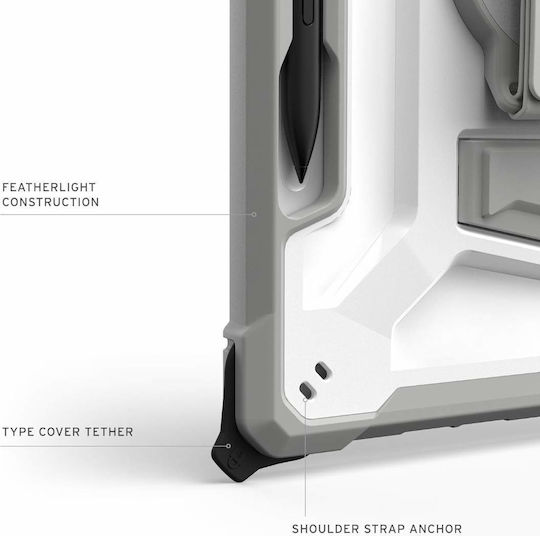 UAG Plasma Healthcare Bag Rotating Durable with Keyboard Whitή (Microsoft Surface Pro 12" (1st - 2025)) 324023B14130