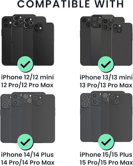 KWmobile MagSafe Kartenetui in Schwarz Farbe