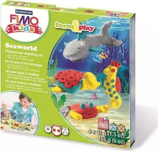 Staedtler Fimo Kids Παιδικός Πολυμερικός Πηλός Πολύχρωμος 168gr