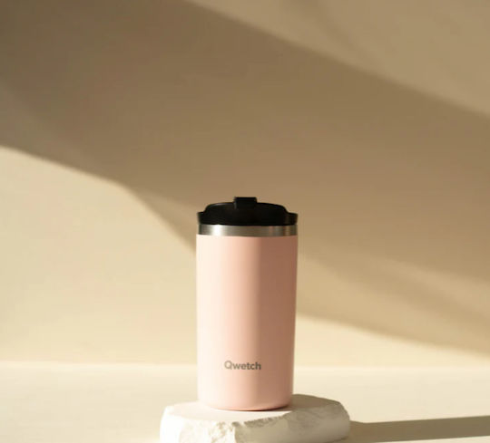 Qwetch Ποτήρι Θερμός Ανοξείδωτο BPA Free 350ml Qwetch Ροζ