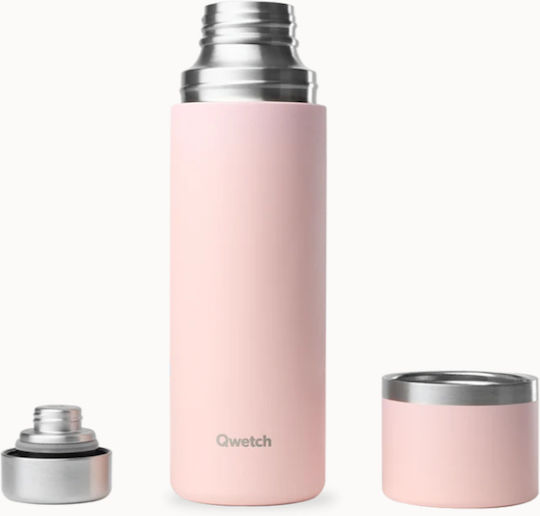 Qwetch Μπουκάλι Θερμός Ανοξείδωτο BPA Free 750ml Qwetch Ροζ