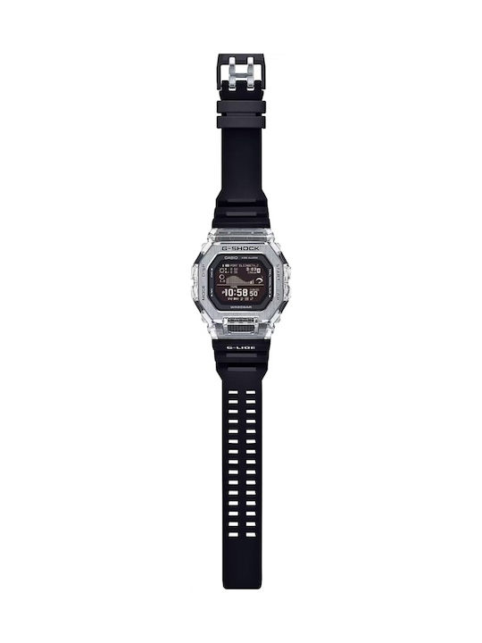 Casio G-shock Digital Herrenuhr 27.2mm Batterie mit Schwarz Kautschukarmband