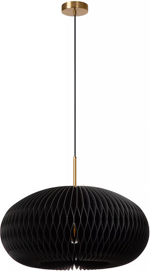 Lucide Lightning Hängelampe Schwarz 52x52x180cm.