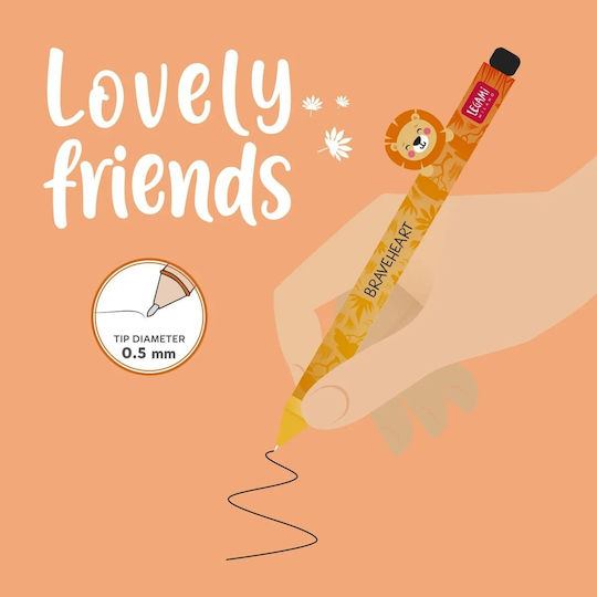 Legami Milano Lovely Friends Gel Pen Lion