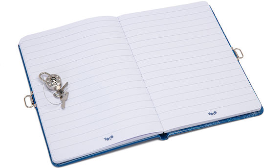 Yolo Notebook A5 Ruled with Padlock Blue (Μiscellaneous Designs)