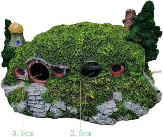 Epigasos Aquarium Decoration Hobbit House 17x10.5x9.5cm