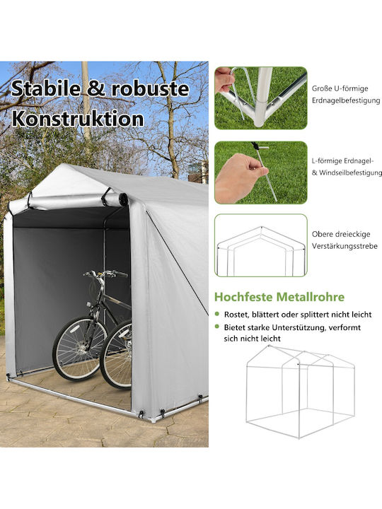 Costway Garden Gazebo Grey 1.6x2.18m