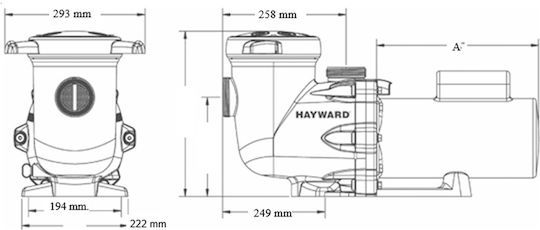 Hayward Tristar Pool Water Pump Filter Three-Phase with Power 2hp