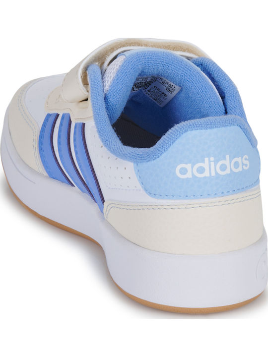 BREAKBASE Kids Sneakers with Scratch White