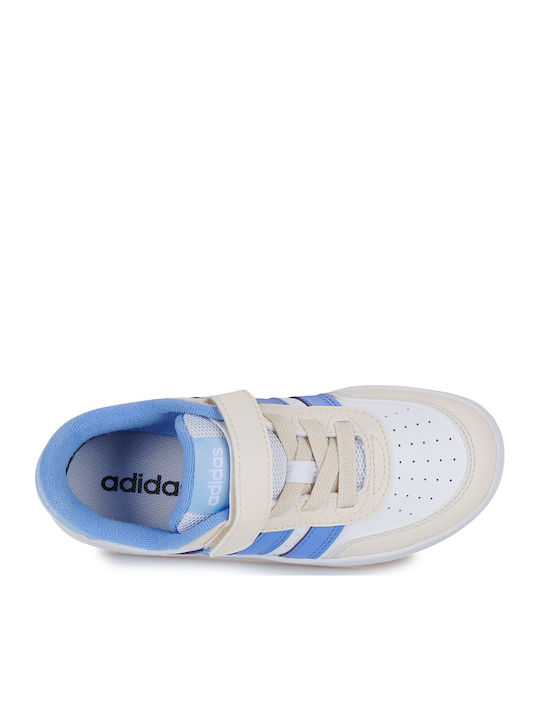 BREAKBASE Kids Sneakers with Scratch White