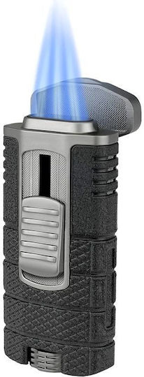 Xikar Tactical Αντιανεμικός Αναπτήρας Φλόγας Τύπου Jet σε Μαύρο χρώμα