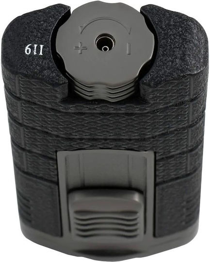 Xikar Tactical Αντιανεμικός Αναπτήρας Φλόγας Τύπου Jet σε Μαύρο χρώμα