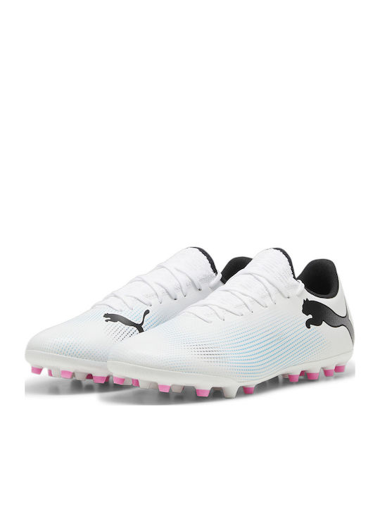 PUMA Future 7 Play Football Shoes with Cleats White