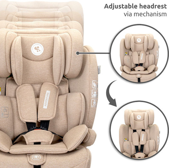 Lorelli Adventure Baby Car Seat i-Size Beige 9-36 kg