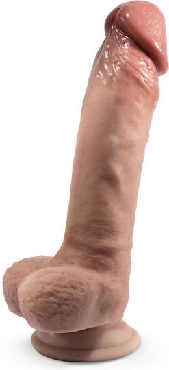 Ρεαλιστικό Dildo με Όρχεις και Βεντούζα Flesh 22.9cm