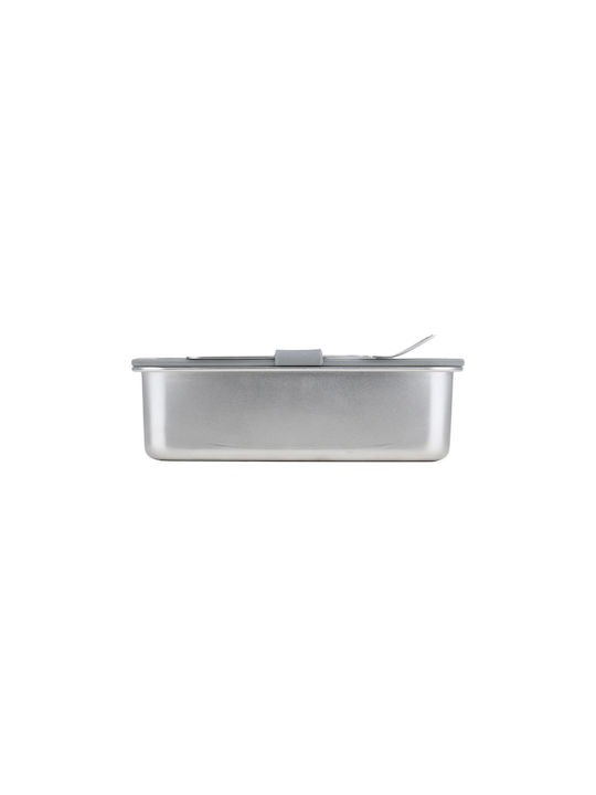 Estia Click&Seal Δοχείο Φαγητού Inox Ασημί 1.05lt