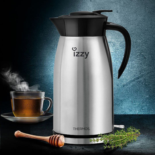Izzy IZ-3006 Βραστήρας 1.5lt 1800W Ασημί