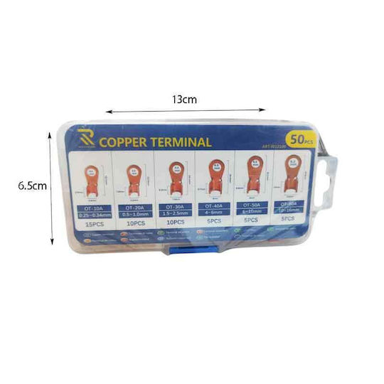 Rchang Ακροδέκτες Οπής Χάλκινο 50τμχ Copper Terminal 50pcs 0111721