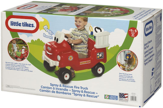 Little Tikes Spray & Rescue Fire Truck Αυτοκινητάκι Ride On για 12+ μηνών Κόκκινο