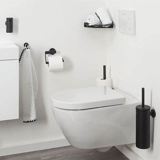 TIGER Corner Wall Mounted Bathroom Shelf Metallic 19.5x19.5x5cm Black