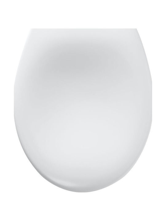 TIGER Plastic Soft Close Toilet Seat White 37.5cm