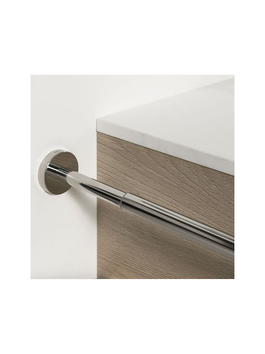 TIGER Double Wall-Mounted Bathroom Rail ​35x5cm Inox Silver