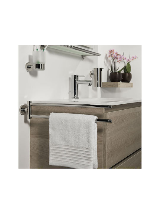 TIGER Double Wall-Mounted Bathroom Hook ​51x5cm Inox Gray