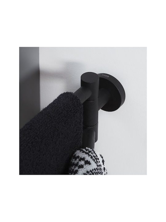 TIGER Double Wall-Mounted Bathroom Rail ​51x5cm Black