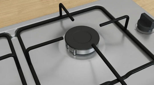 Bosch Serie 2 Natural Gas Cooktop Autonomous 58x51.8εκ. Silver