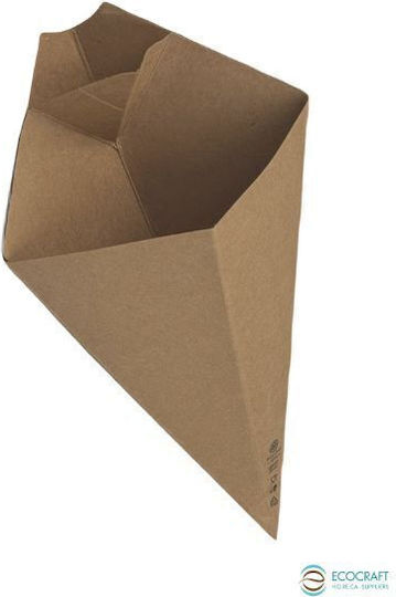 Kraft Χάρτινος Κώνος Πατάτας Kraft 9x16.2x22.5εκ.