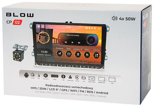 Blow Ηχοσύστημα Αυτοκινήτου 2DIN (Bluetooth/USB/WiFi/GPS/Apple-Carplay/Android-Auto) με Οθόνη Αφής 9"