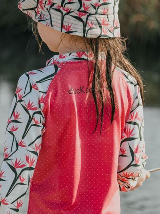 Ducksday Costum de baie pentru copii Bluză cu mânecă lungă Fuchsia