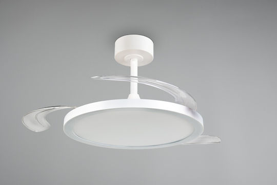 Trio Lighting Kasfjord 106cm Ceiling Fan with Light Fixture White