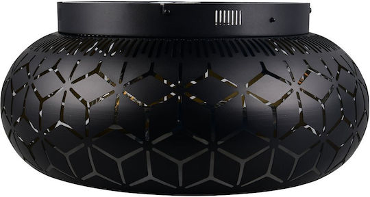 Trio Lighting Bidar Plafonieră 50cm Cu Lentile De Mărire Neagră