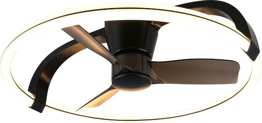 Trio Lighting Stockholm Deckenleuchte 73cm mit Leuchte Schwarz