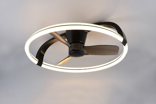 Trio Lighting Stockholm Deckenleuchte 73cm mit Leuchte Schwarz
