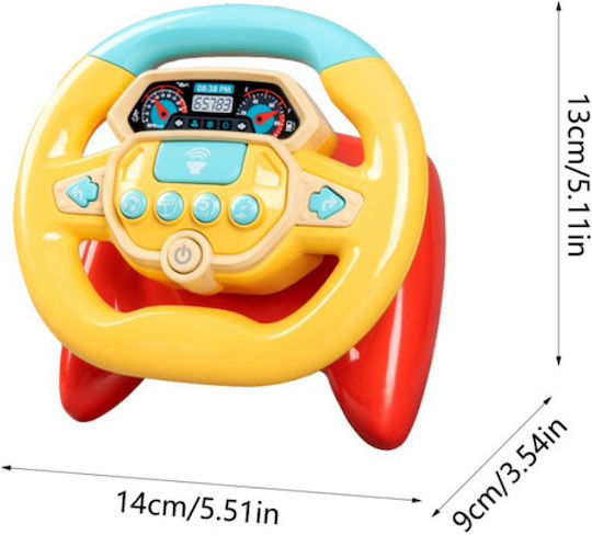 Steering Wheel Educational Interactive with Music, Light, and Sounds