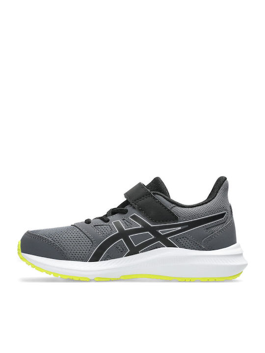 ASICS Jolt 4 Ps Kids Sports Shoes Running with Hoop & Loop Closure Black
