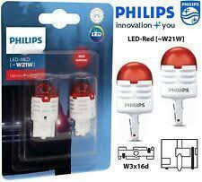 Philips Lamps Car & Motorcycle Ultinon Pro3000 SI T20 / T25 / W21W LED Red 12V 2pcs