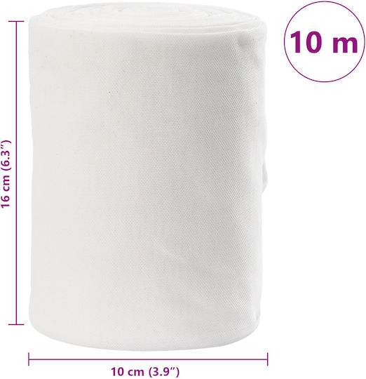 vidaXL Clothing Fabric 10x10cm White
