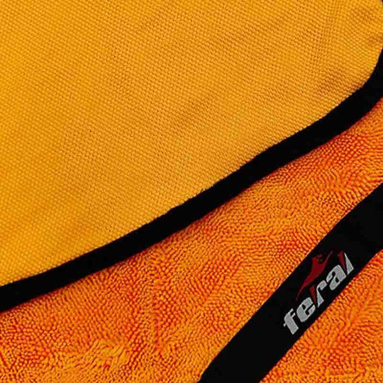 Microfiber Towel Feral Detailing Pro Heavyweight 60x90cm 600gsm Orange 1 Piece Universal Feral