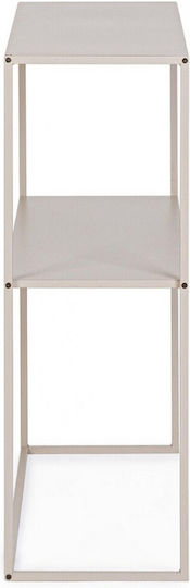 Alrik Metal Console Table Beige L78xW27xH78cm