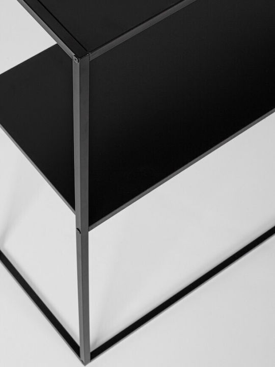 Alrik Metal Console Table Black L78xW27xH78cm