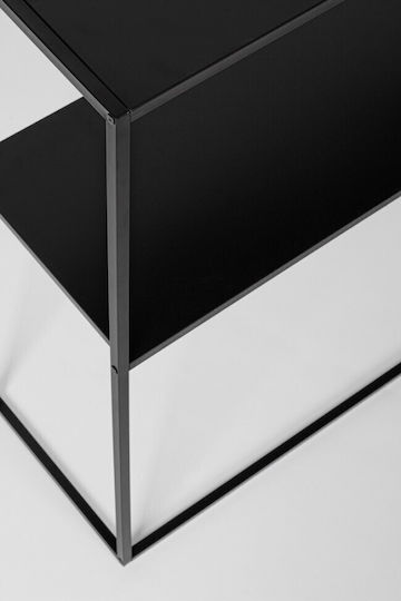 Alrik Κονσόλα Μεταλλική Μαύρη Μ78xΠ27xΥ78εκ.